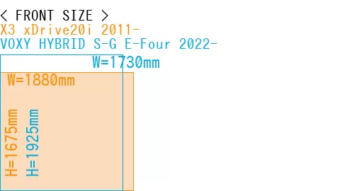 #X3 xDrive20i 2011- + VOXY HYBRID S-G E-Four 2022-